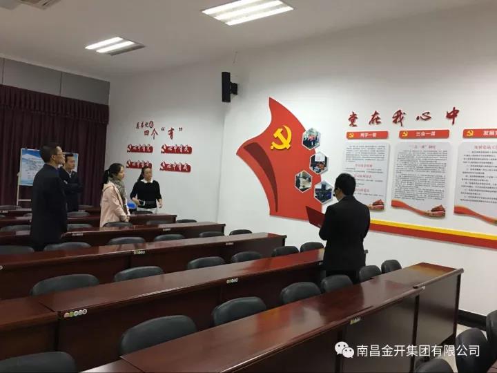 区组织人社部对金开乐鱼(中国)党建示范点建设情况进行督察考核