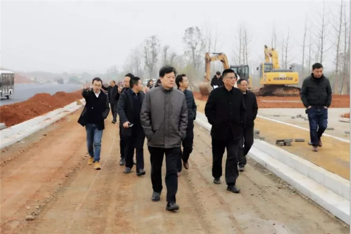 乐鱼(中国)董事长谢荣华一行深入现场调研 全市“三看”项目