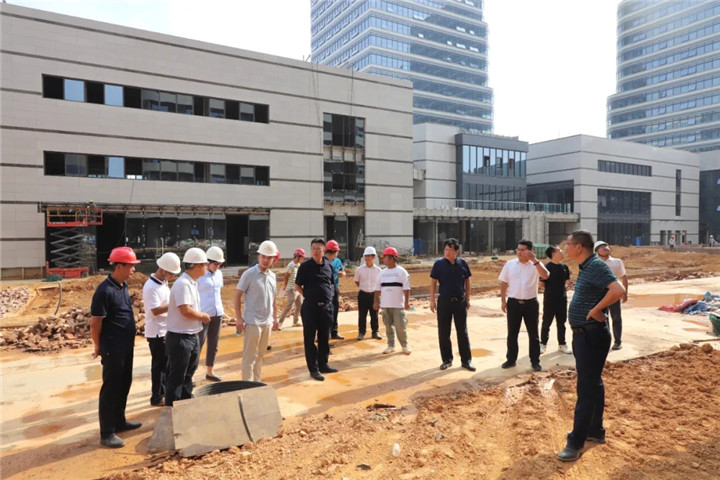 谢荣华调研技术协同创新园（一期）及幸福河西侧截污工程
