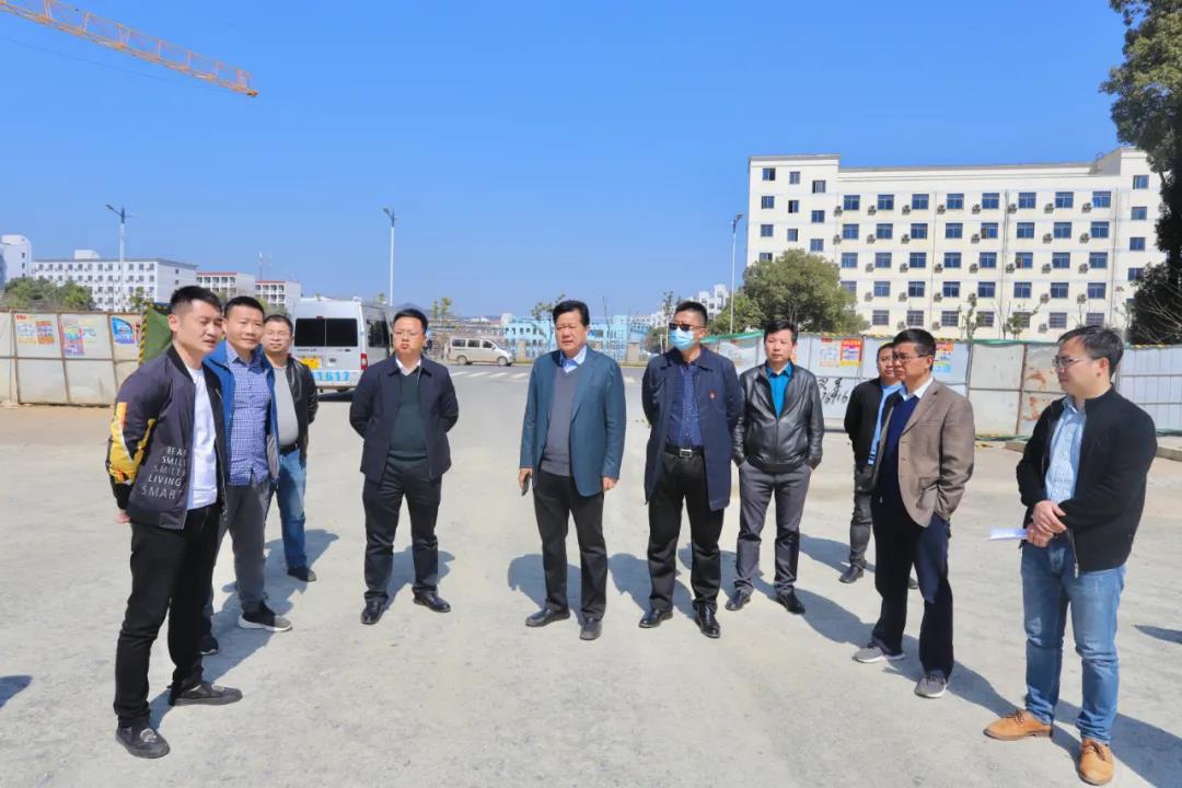 乐鱼(中国)党委书记、董事长谢荣华调研中心城区市政路网项目